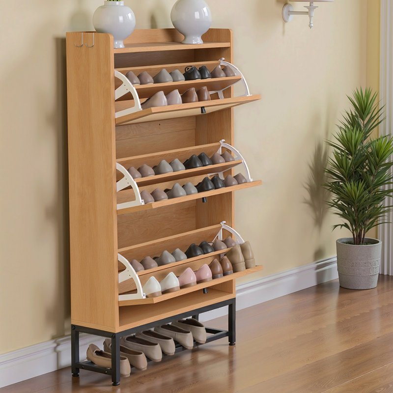 Armoire de rangement pour chaussures Slim, Kaki