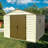 Woodbridge Plus 10.5 ft. W x 10.5 ft. D Vinyl Storage Shed with Foundation