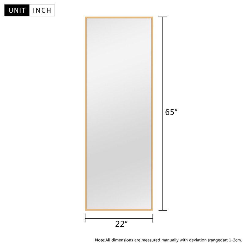 Metal Flat Floor Mirror