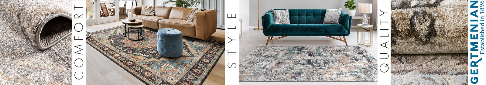 Fashionable area rugs for all styles; Shag, Boho, Casual, and Traditional.  Quality you can trust.
