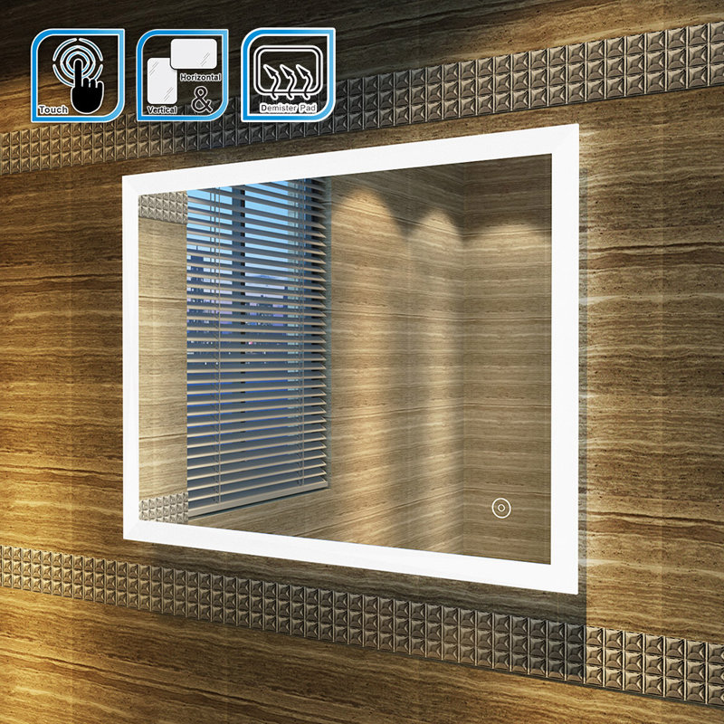 Arbuckle Flat Wall Mirror, 90cm H x 70cm W