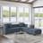 Easton Upholstered L-Shaped Sectional Right Hand Facing-1319502329