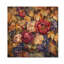 Pivoines et vigne d'automne III - Décoration murale en bois de pivoines - sur bois de pin naturel-2055898081
