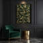 Art abstrait sur toile, formes abstraites, vert 21-1715914128