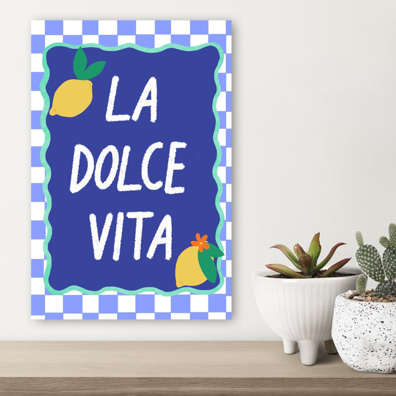 La Dolce Vita Modern Vibrant Fruit Summer Wall Art Print 1 Piece Wrapped Canvas Wall Art, 45.72cm H x 30.48cm W