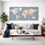 Carte du monde «Blue Global Antique Atlas-119395348-87392625-87392623