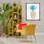 «Tropical Tartan Pineapple», art mural encadré sur toile flottante par Julie DeRice-698176306-698176311
