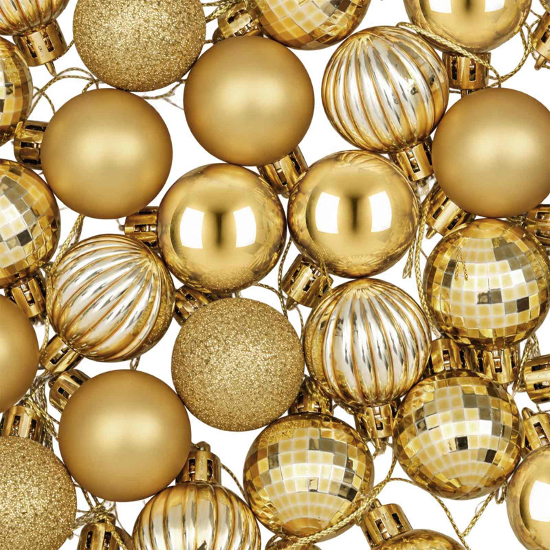3cm Polystyrene Bauble, Gold