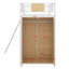 Lit mezzanine avec bureau en L et garde-robe-1295367462