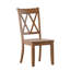 Fortville Solid Wood Cross Back Side Chair-1355638651