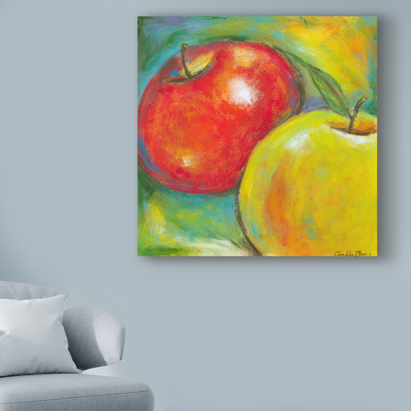" Abstract Fruits IV " by Chariklia Zarris, 14" H x 14" W x 2" D