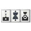 Eclipse I - Impression personnalisée de qualité supérieure avec cadre mat - 3 pièces-829201382