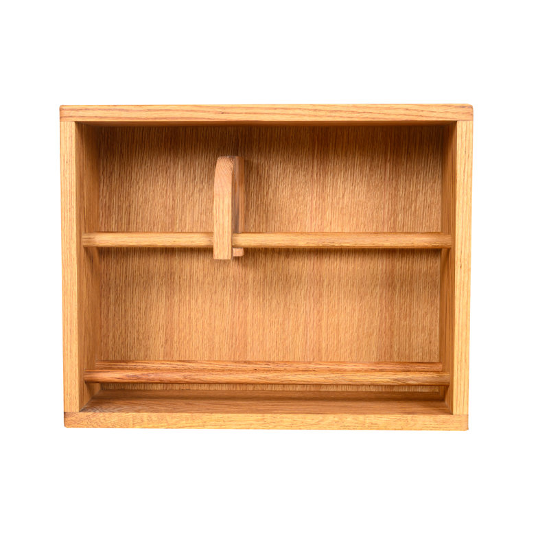 Support à CD en bois à goujon - Série 06, Foncé, H 14,5 po x l 18,25 po x P 6,5 po