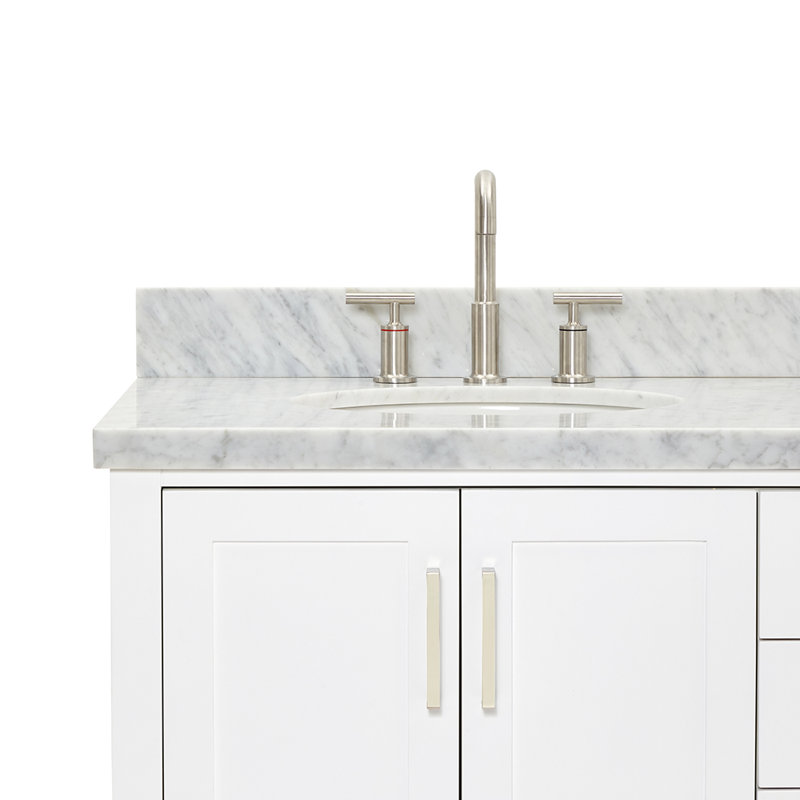 Magnolia Bath Vanity Oval Basin S073DCWOV, White