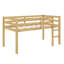 Lit mezzanine simple surélevé avec échelle-2028300183