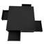 Black Coffee Table With 4 Drawers And Glossy Surface For Living Area, 31.5''X31.5' Square Room Gloss Finish, 31.5''X31.5'',