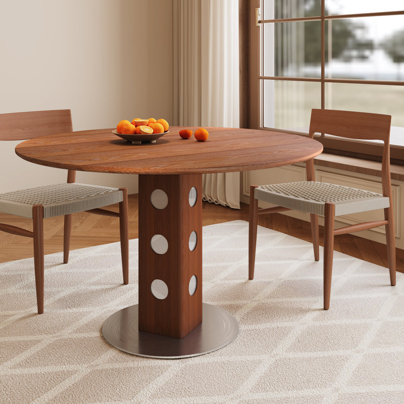 Table de salle à manger Farmhouse, H 29,84 po x L 43,31 po x l 43,31 po, Noir