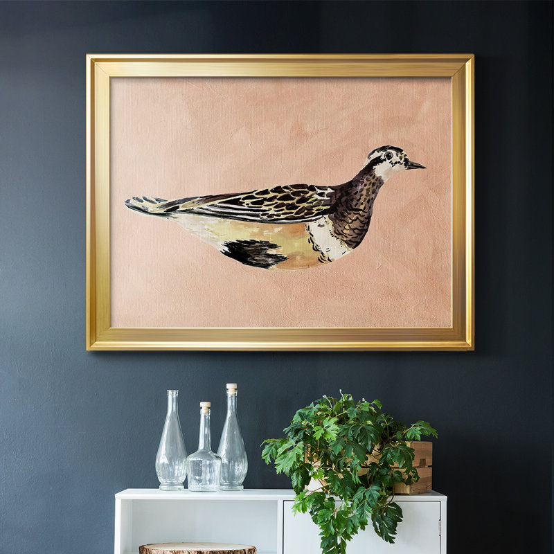 Feathered Friend IV, reproduction d'art sur toile, Or, H 30 po x l 44 po