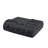 3 Pcs Black Full/Queen Clip Duvet Cover With Microfiber Reverse And Inner Ties For Insert - , Reverse, Button Closure