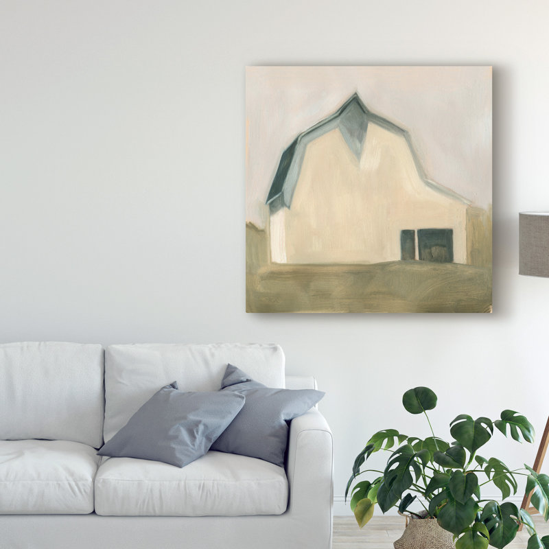 « serene grange iv », peinture sur toile tendue, H 24 po x l 24 po x P 2 po