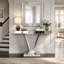 39.17 " W Glass Top Console Table