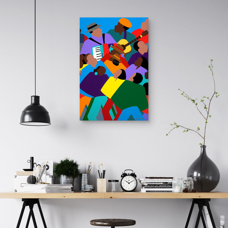 Zydeco - reproduction sur toile sans cadre