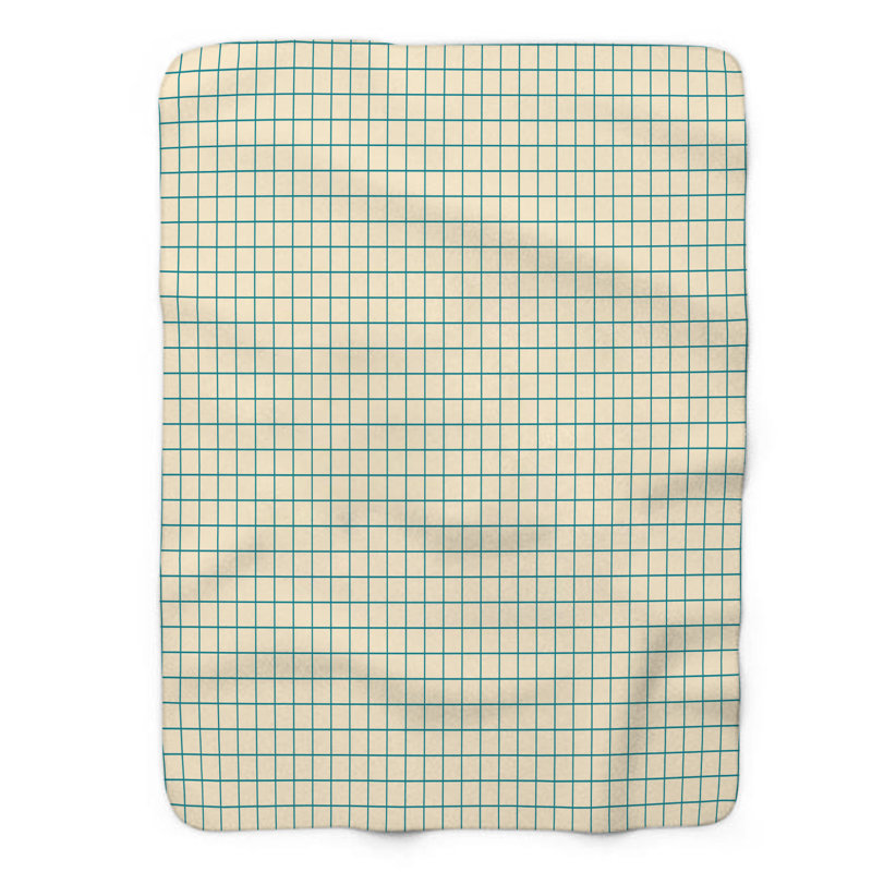 Couverture en sherpa bleu de qualité supérieure à rayures bleues 1 pièce, Grand lit