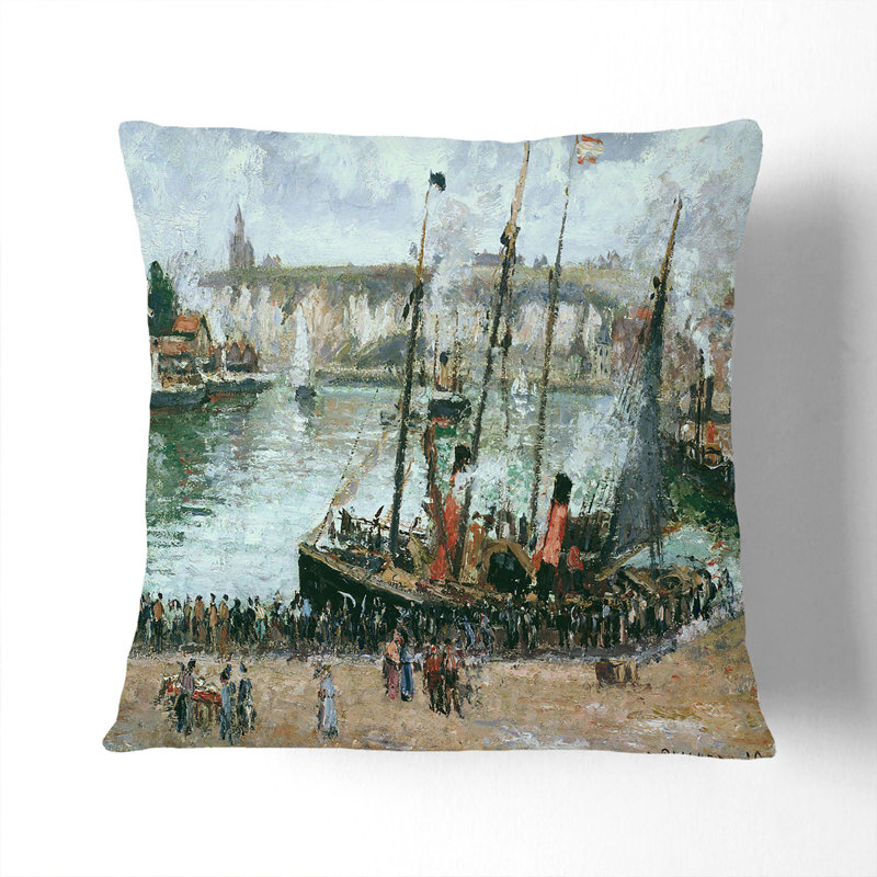 Square Cushion, 40cm H x 40cm W x 15cm D, Stone