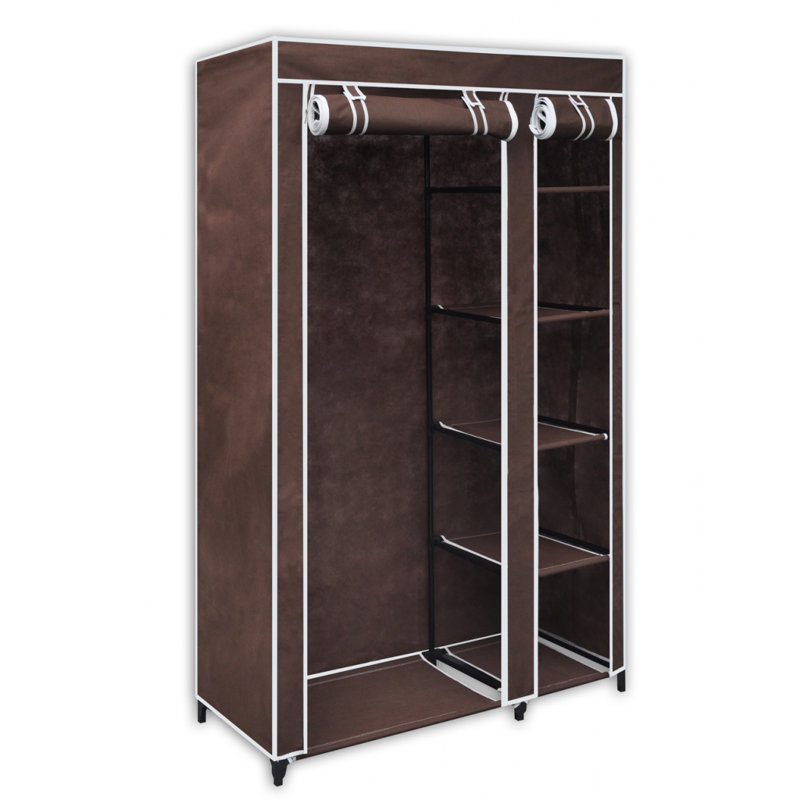 Cargan 110cm Portable Wardrobe, Brown