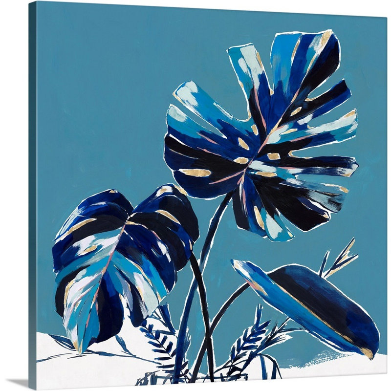 "Swaying Palms I" par Isabelle Z, reproduction d’art sur toile, Toile tendue, H 48 po x l 48 po x P 1,25 po