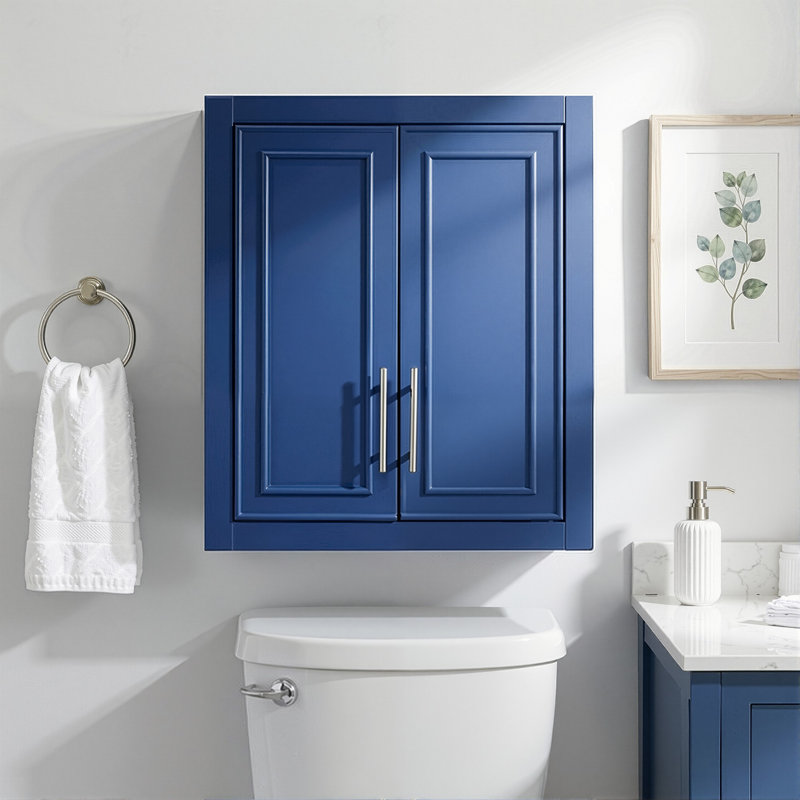 Armoire de salle de bain murale H 26 "avec tablette réglable Coster, H 26 po x l 22 po x P 8 po, Bleu très foncé