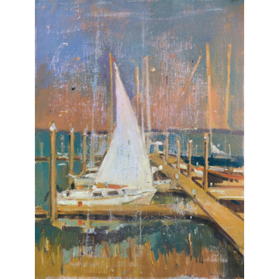 Vintage Harbor - Artist Enhanced Canvas Print