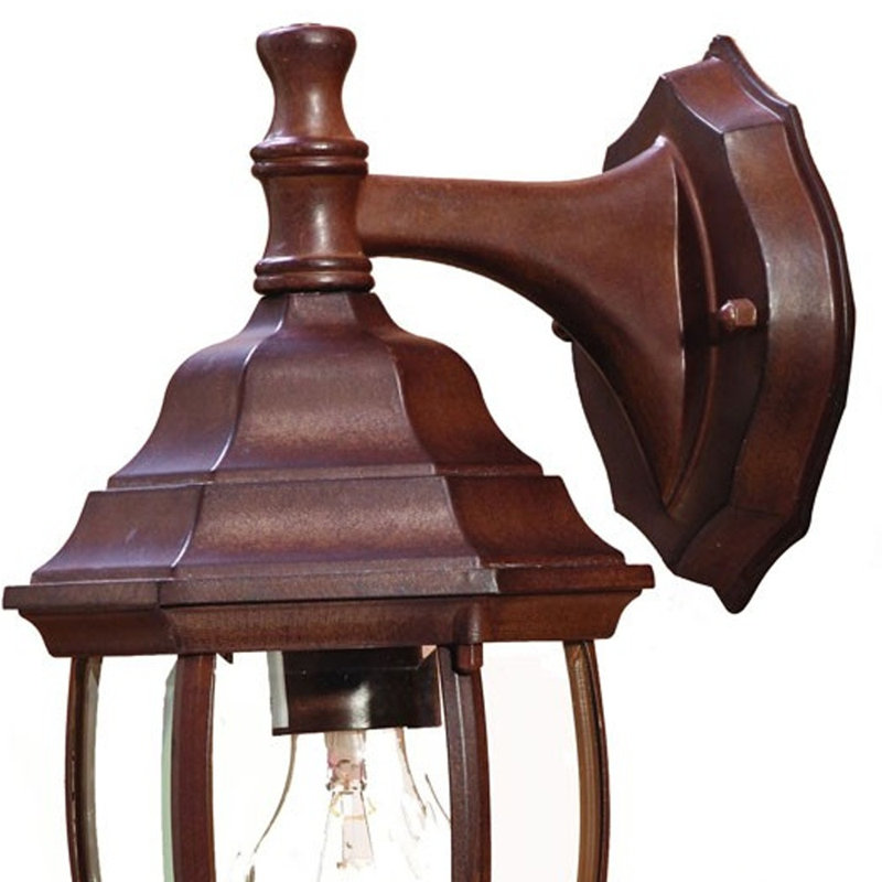 Luminaire suspendu lanterne globe suspendu, Marron foncé