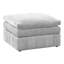 Salon moderne - Canapé modulaire en suède graphite de couleur granite 6 pièces avec coussin