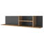 Tablette murale moderne, noyer et anthracite, 47,2 po x 9,8 po x 7,9 po | 100% panneau de particules enduit de mélamine, épaisseur: 0,71 pouce | Conception élégante et fonctionnelle pour la maison ou le bureau, solution peu encombrante-102349815