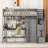 Loft Bed With Bookshelf,Drawers,Desk,And Wardrobe-1274602471-1274602472
