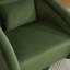 Fauteuil demi-tonneau pivotant en velours en forme de citrouille - base en bois massif - pivotant sur 360 °-1354580764