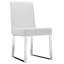 Chaises d'appoint rembourrées en simili cuir Pangea Home Sienna Halewood - Chaises de salle à manger d'intérieur - Chaise moderne - Ensemble de 2 chaises végétaliennes pour la cuisine, la salle à manger, la chambre à coucher ou les salles d'attente-199797766