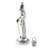 14'' H Pewter Tabletop Candlestick