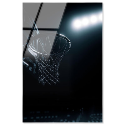 «Basketball Hoop», impression sur toile, photographie de sport par Notoriart, prête à accrocher, 20 x 30