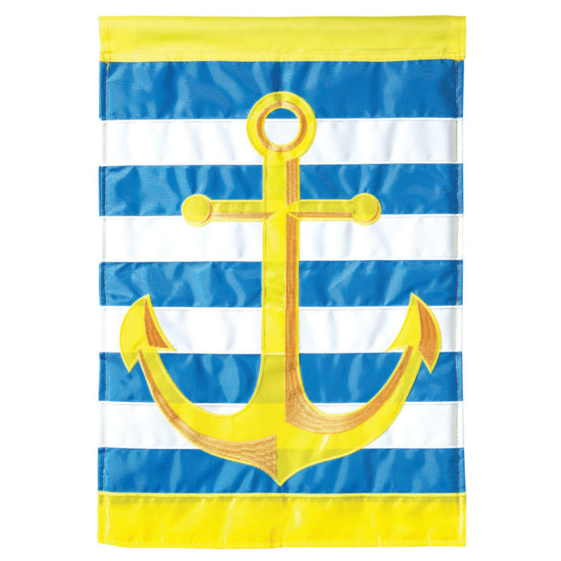 Drapeau de jardin en nylon Knott, H 18 po x l 13 po