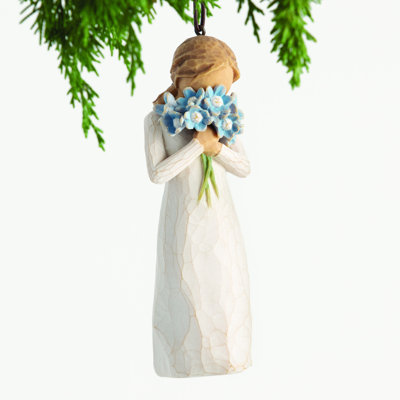 10.5cm Porcelain Hanging Figurine Ornament