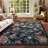 Kaldi Floral Washable Vintage Soft Non Slp Area Rugs for Living Room Bedroom Dining Room Low Pile Thin Boho Carpet-976889821-989910809
