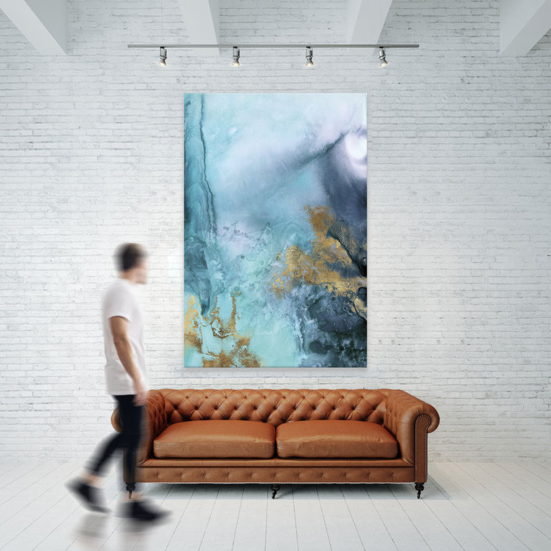 " Gold Under The Sea I " by Eva Watts Painting Print