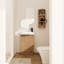 Meuble-lavabo autoportant de 23 po, lavabo, support de rangement, portes à fermeture en douceur - contreplaqué, meuble-lavabo en céramique, style moderne, longue durée