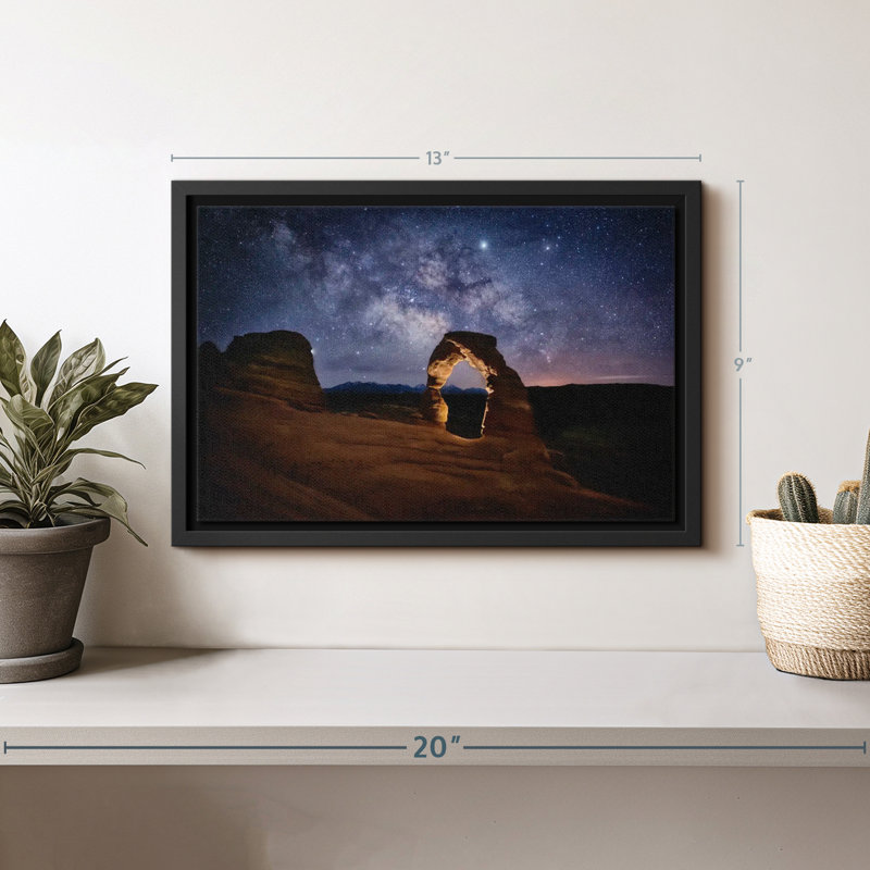 «Milky Way Over Delicate Arch In Arches Park», reproduction sur toile, H 9 po x l 13 po