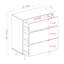 Tennyson 3 Drawer 76Cm W Solid Wood Chest Of Drawers-1414309168