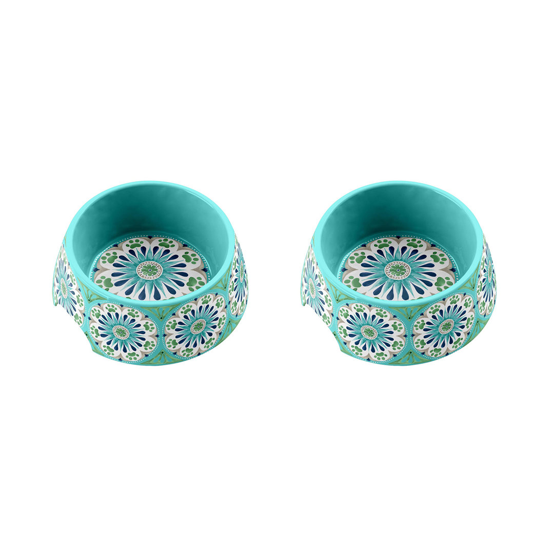 Chryel Medallion Pet Single Bowl (Set of 2) Tucker Murphy Pet™