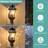 26.7" Large Outdoor Wall Light Die-Cast Aluminum In Black Finish Clear Glass（Bulb Not Include）