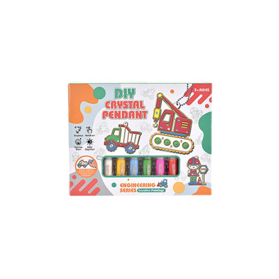 DIY Crystal Paint Arts And Crafts Set Three Dimensional Baking Graffiti Coloring And Adhesive Painting 30ml